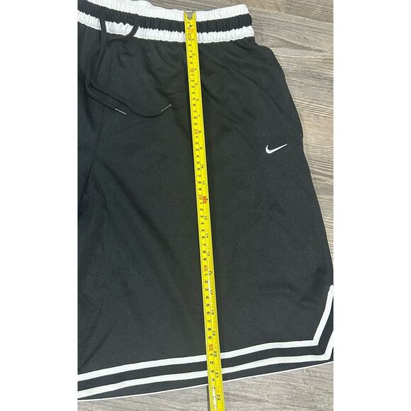 Nike Men's Dri-FIT DNA Basketball Shorts Black White Size XXL Drawstring - Picture 10 of 10